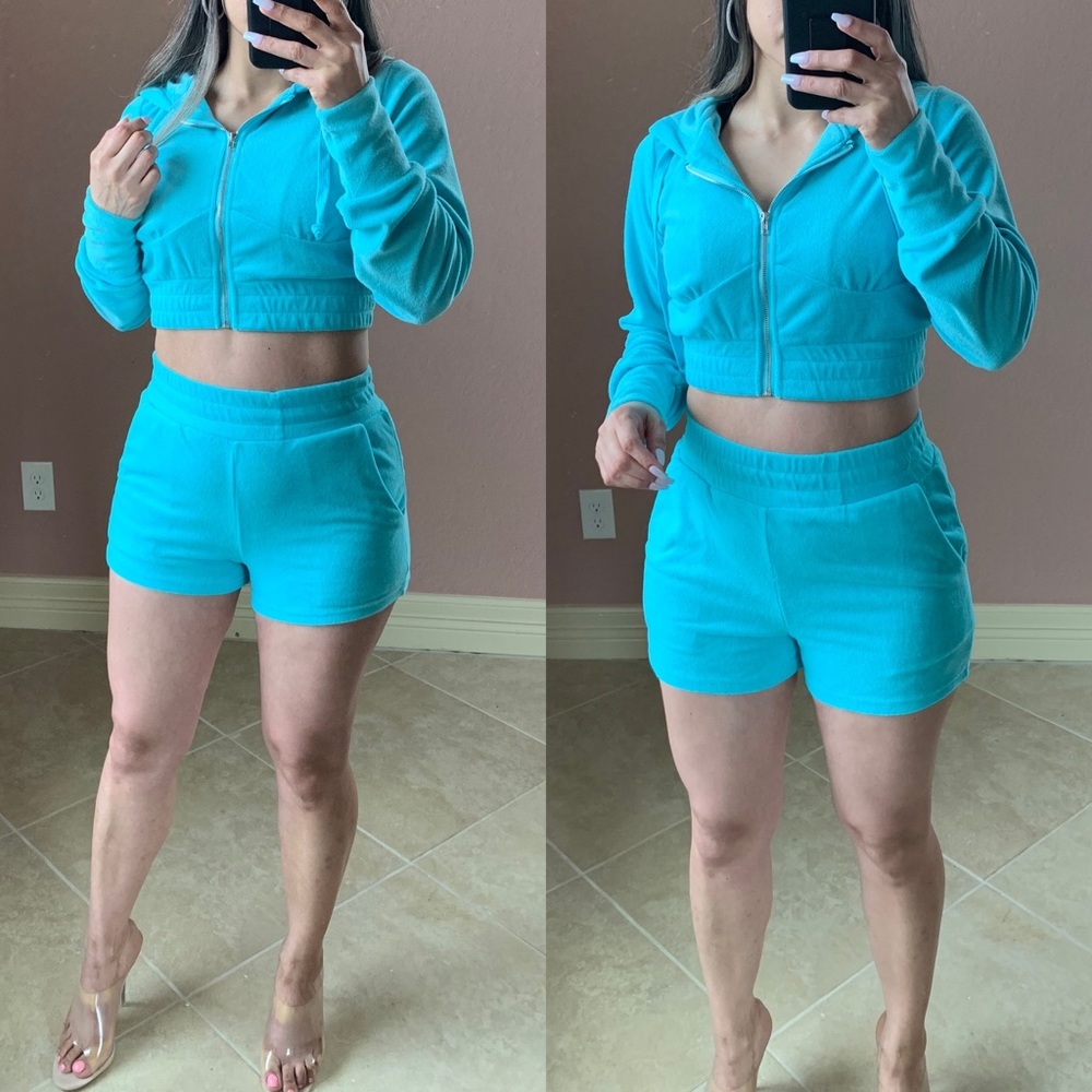 CIELO Hoodie  Set - Baby Blue - Picture 2 of 4